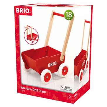 BRIO ブリオ ドールワゴン〜BRIOの赤ちゃんの木のおもちゃシリーズ。クラシックなデザインのお人形用の乳母車。クラシックなドールワゴンが復刻しました！