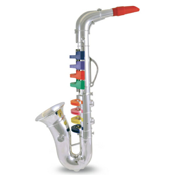 bontempi ボンテンピ シルバーサックスフォン 8keys 42cm 【324331】 男の子、女の子の4歳、5歳の誕生日プレゼント、クリスマスギフトにおすすめの、イタリアの老舗子供用楽器専門メーカーbontempi ボンテンピ社の楽器玩具です。(324331) 2