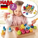 HABA ハバ カラーリングのペグ遊び ドイツ 2歳 ブラザージョルダン 木製 知育玩具 積み木 にじいろリング グッド・トイ 男の子、女の子の出産祝いやハーフ...