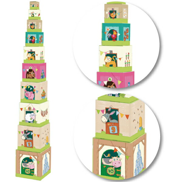 HABA ハバ スタッキングキューブ どうぶつ ドイツ 1歳 ブラザージョルダン 数字 動物 ベビートイ ブロック 知育玩具 男の子、女の子の出産祝いやハーフバースデー、1歳・2歳の誕生日やクリスマスプレゼントにおすすめ。