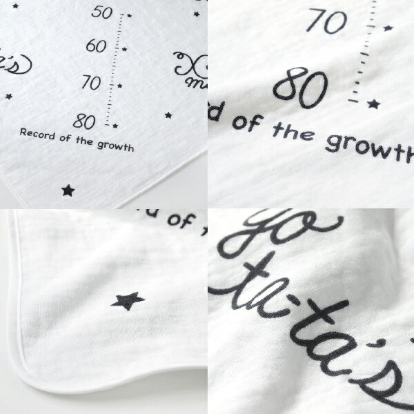 FICELLE フィセル - 10mois ディモア アニバーサリータオル ホワイト 日本製 新生児 ブランケット 記念日 誕生日 記念写真 身長計 出産祝い、ハーフバースデイにおすすめの出産準備グッズ、ママ＆ベビー用品です。(3045) 3