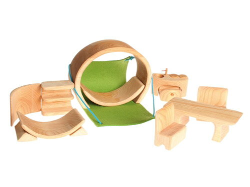 Grimm's Spiel & Holz Design グリムス社 スマートハウス 積み木のドールハ ...