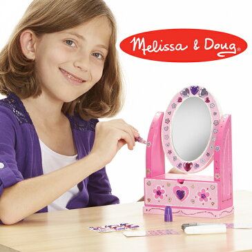 【 ★ ポイント10倍 ★ 】Melissa & Doug メリッサ＆ダグ デコレーションキット ヴァニティドレッサー〜アメリカの大手玩具メーカーMelissa & Doug(メリッサ&ダグ)の女の子にオススメのミニ鏡台のデコレーションキットです。