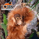 KOESEN ケーセン社 オランウータン 5710〜ドイツ・KOESEN/KOSEN（ケーセン社）の動物のぬいぐるみ。愛らしい表情のオランウータンのぬいぐるみです。出産祝い クリスマス プレゼント 結婚記念日 出産したママへのご褒美にもおすすめ