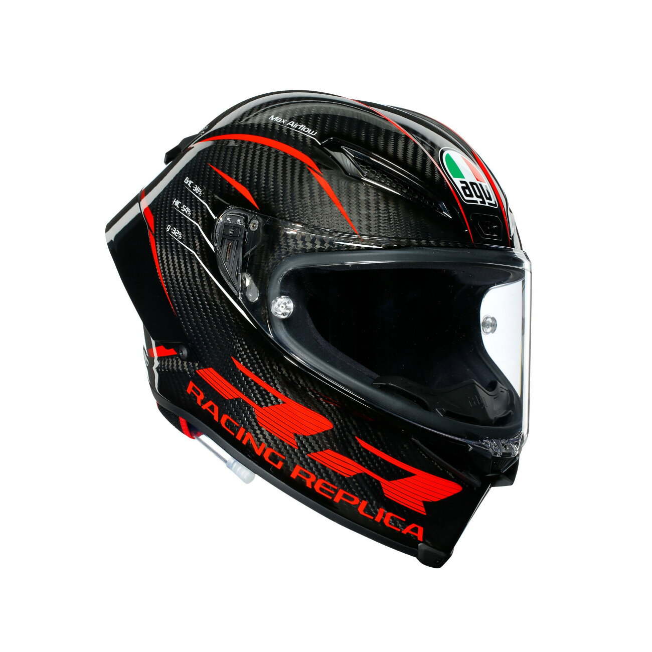 【公式】PISTA GP RR AGV JIST MPLK Asian Fit 005-PERFORMANCE CARBON/RED AGV（エージーブイ）