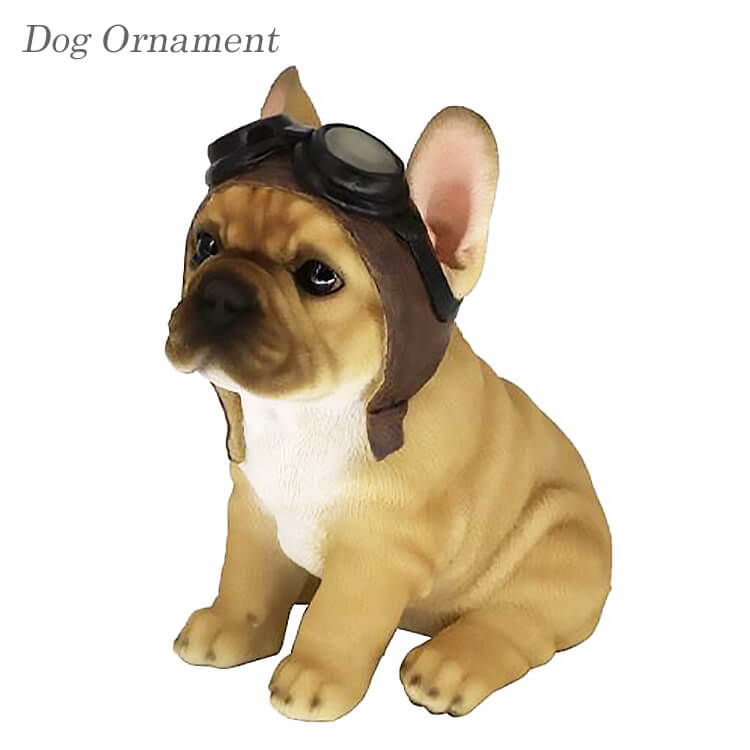 【送料無料】ドッグオーナメント オーナメント 置物 オブジェ 犬 dog レジン インテリア ブルドッグ 14262 東洋石創 animal