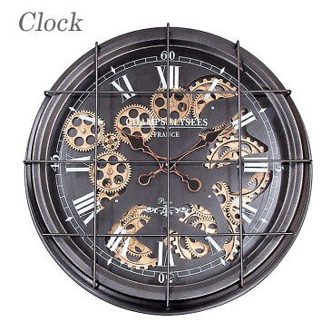 時計 壁時計 clock 歯車 gearclock クラシック インダストリアル アンティーク 50303 【送料無料】