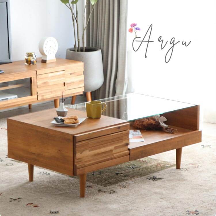 【送料無料】リビングテーブル アルグ ARG 10 NA ナチュラル 水性塗料 リビングテーブル 10cm おしゃれ シンプル モダン 木製 センターテーブル コンパクト インテリア家具 丸テーブル 四角テーブル 東馬 tohma