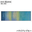 1日は店内全品ポイント10倍or11倍【送料無料】ヨガマット 畳ヨガ eco skysea い草 マット ハワイアンブルー スカイシー おしゃれ かわいい インテリアマット 弾力性 耐久性 日本製 66×185 イケヒコ