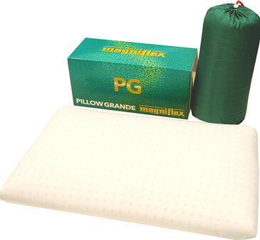 【正規販売店】【3年保証付】 マニフレックス 高反発まくら ピローグランデ magniflex pillowgrande イタリア製 耐圧分散 熟眠 快眠 肩こりサポート枕 エコロジー グリーン製品 防ダニ抗菌 ワイドサイズ 【送料無料】