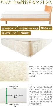 【正規販売店】【12年保証】マニフレックス マットレス マニスポーツ セミダブル magniflex エリオセル ハードタイプ イタリア製 高反発 耐圧分散 腰痛 防ダニ抗菌【送料無料】