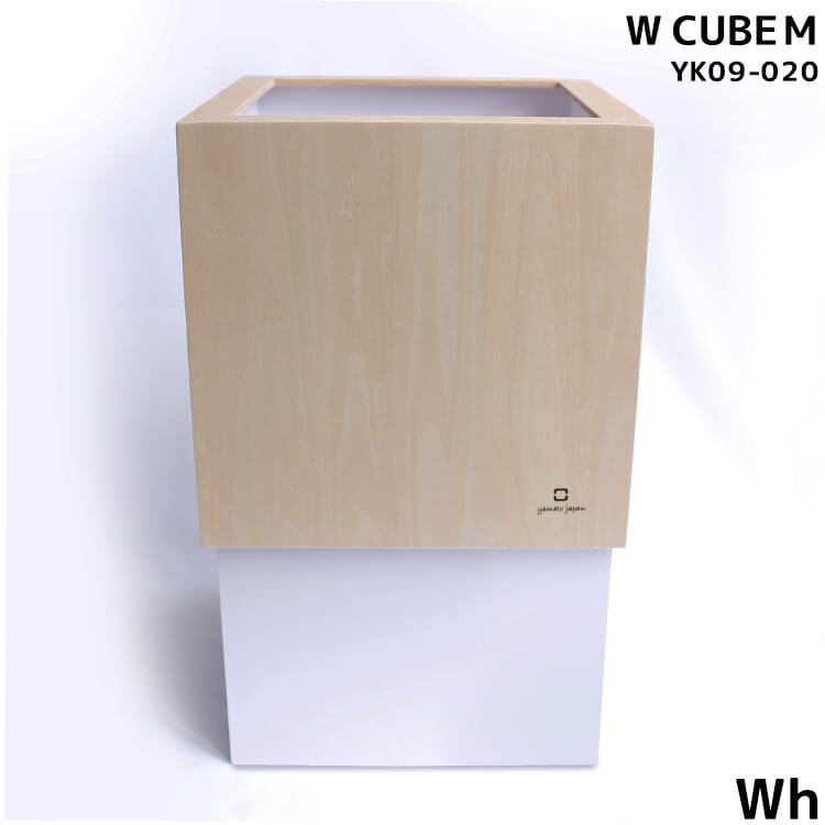 1日は店内全商品ポイント11倍【送料無料】ゴミ箱 おしゃれ ダストボックス WCUBEM W150 国産 日本製 ホワイト 白 WH カラバリ豊富 シンプル 可愛い YK09-020 ヤマト工芸