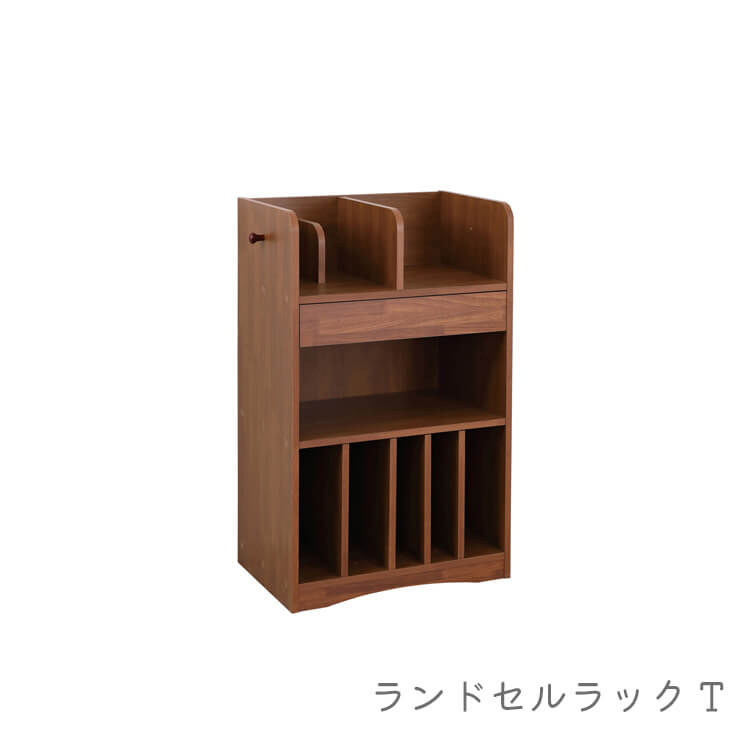 【送料無料】ランドセルラック ワゴン 2人用 ランドセル収納 子ども部屋 ブラウン シンプル