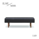 【送料無料】140ベンチ イルゼ ILSE 幅140 MBR/BK ダイニングルーム 木製 リビングダイニング サンキコーポレーション