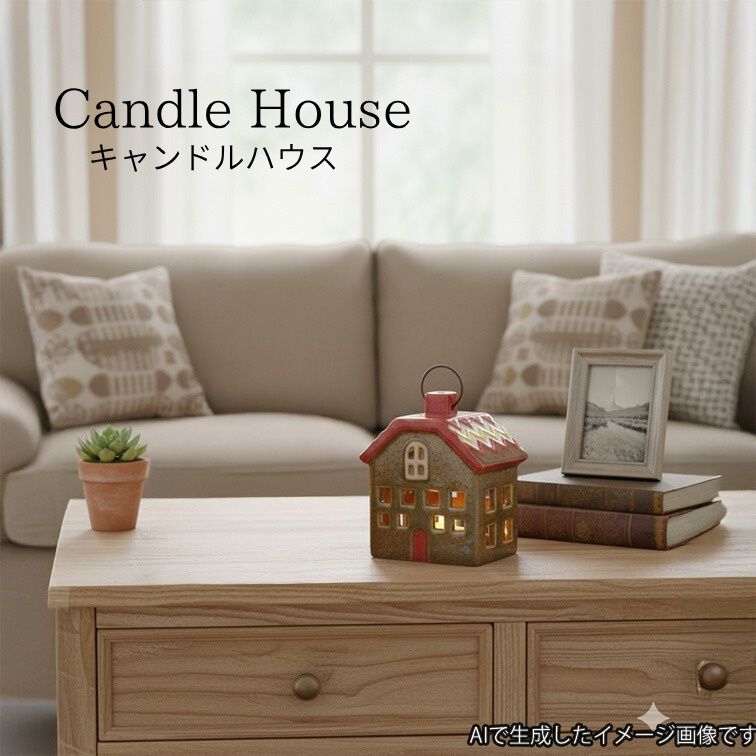 週末は店内商品ポイント最大20倍【送料無料】キャンドルハウス Candle House 陶器 ディスプレイ ガーデン 庭 雑貨 間接照明 おしゃれ 可愛い メルヘン 家 街 29225 癒やし グッズ 庭 飾りナイトライト 陶器 祝い ギフト 東洋石創