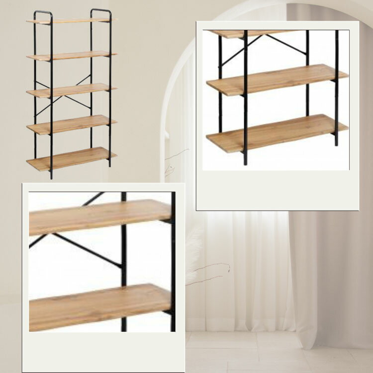 期間限定店内商品ポイント最大20倍【送料無料】 シェルフ ラック 棚 ディスプレイシェルフ 5段 39262 リビング 飾り棚 ガーデン 収納 東洋石創 [3]