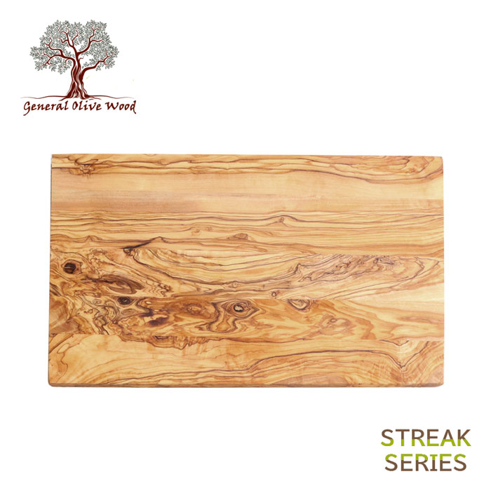 ジェネラルオリーブウッド General olive Wood ストリークシリーズ オリーブの木 カッティングボード 長方形 38×25cm ＃GB1953