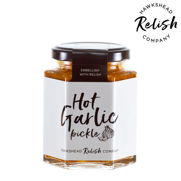 ホークスヘッド・レリッシュ HAWKSHEAD Relish ホットガーリックピクルス　Hot　Garlic　Pickle 195g 【数量限定・売り切り終了】