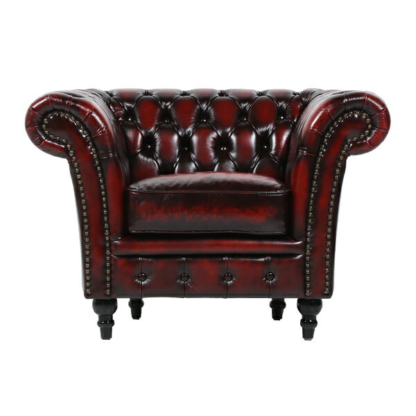 輸入家具 そふぁ ソファー デザイナーズ ウォッシュオフレッド レザー チェスターフィールド シングル ソファ チェスター 1人掛け 1人掛け ヴィンテージ イギリス デザイナーズ VJ1L914K VINCENT(ヴィンセント)