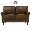 アメリカン ソファ アンティーク ソファ 輸入家具 デザイナーズ そふぁ ソファー ヴィンセントシリーズ ヴィンテージレザー調 ヴィンテージスタイル コンパクト...