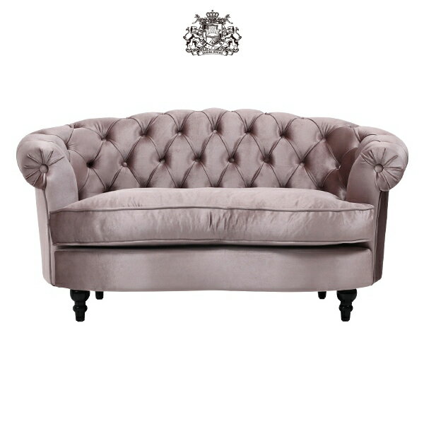 Other - 輸入家具 デザイナーズ ソファ そふぁ ソファー 2人掛け 2シーター ボタン 家具 グレイッシュ ピンク フレンチスタイル チェスターフィールド 2シーター ソファ NM2F221Kソファ専門店 ロイヤルソファズ