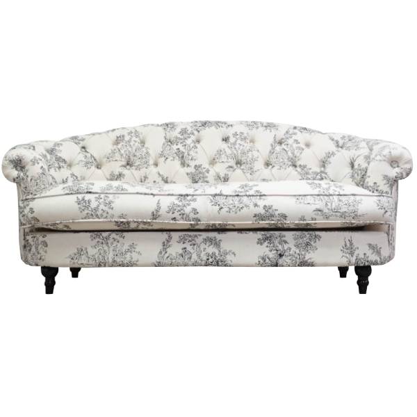 Bench Seat - 輸入家具 デザイナーズ 送料無料 ボタン トワレ柄ファブリックフレンチスタイル3シーターソファ MouSofa(モーソファ) 3人掛け 3シーター 家具 ソファ専門店 ロイヤルソファズ