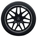 メルセデス ベンツ W463A W464 Gクラス ゲレンデヴァーゲン AMG G63 G550 G400d G350d AMGライン用 純正 AMG 22インチアルミホイール 7ツインクロススポーク 【マットブラック ハイシーンリム】 グッドイヤー イーグルF1 MB承認タイヤセット