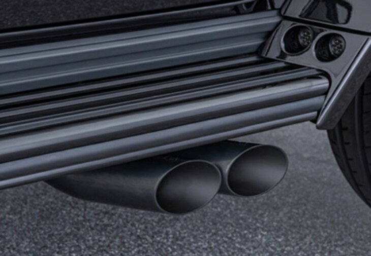 BRABUS ブラバス sports exhaust black chromed tailpipes スポーツエキゾーストブラッククローム　テールパイプW463A AMG　G350d/400dGクラス　ゲレンデヴァ—ゲン Mercedes Benz メルセデス