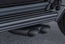 BRABUS ブラバス sports exhaust black chromed tailpipes スポーツエキゾーストブラッククローム テールパイプW463...