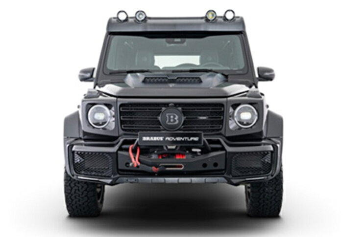 BRABUS ADVENTUREブラバス アドベンチャー wind deflector with 4*LED lampscarbon matt for roof carrierワイドディフレクター　マットカーボン　4 LEDW463A Gクラス　ゲレンデヴァ—ゲン Mercedes Benz メルセデス