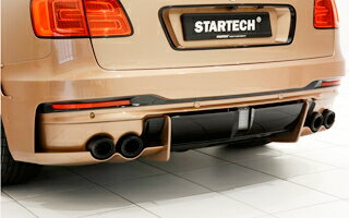 STARTECH スターテック Bentley Bentayga ベントレー ベンテイガ リアバンパー 4 black anodized Tailpipes & LED Fog