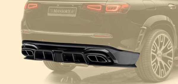 MANSORY マンソリー ディフューザー2 カーボン テールパイプ付き Mercedes Benz メルセデスベンツ GLS MAYBACH マイバッハ エアロパーツ ボディーパーツ カスタム 外装