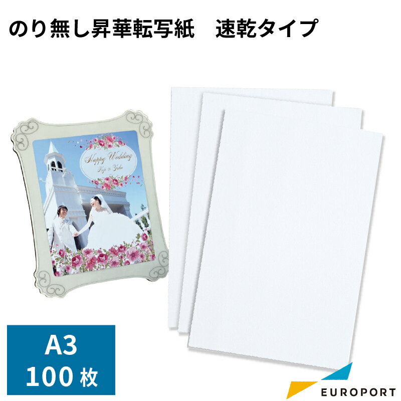 のり無し昇華転写紙 速乾タイプ[A3サイズ/100枚パック] STM-PPWQA3