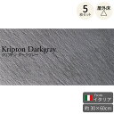 壁・床タイルクリプトン ダークグレー 300×600mm イタリア産 5枚セット(約0.91m2) 磁器質砂岩調タイル フロアタイル 床タイル 壁タイル 天然石調 屋内壁/屋内床用 凹凸あり 長方形 大判 上品 廃番のため在庫限り