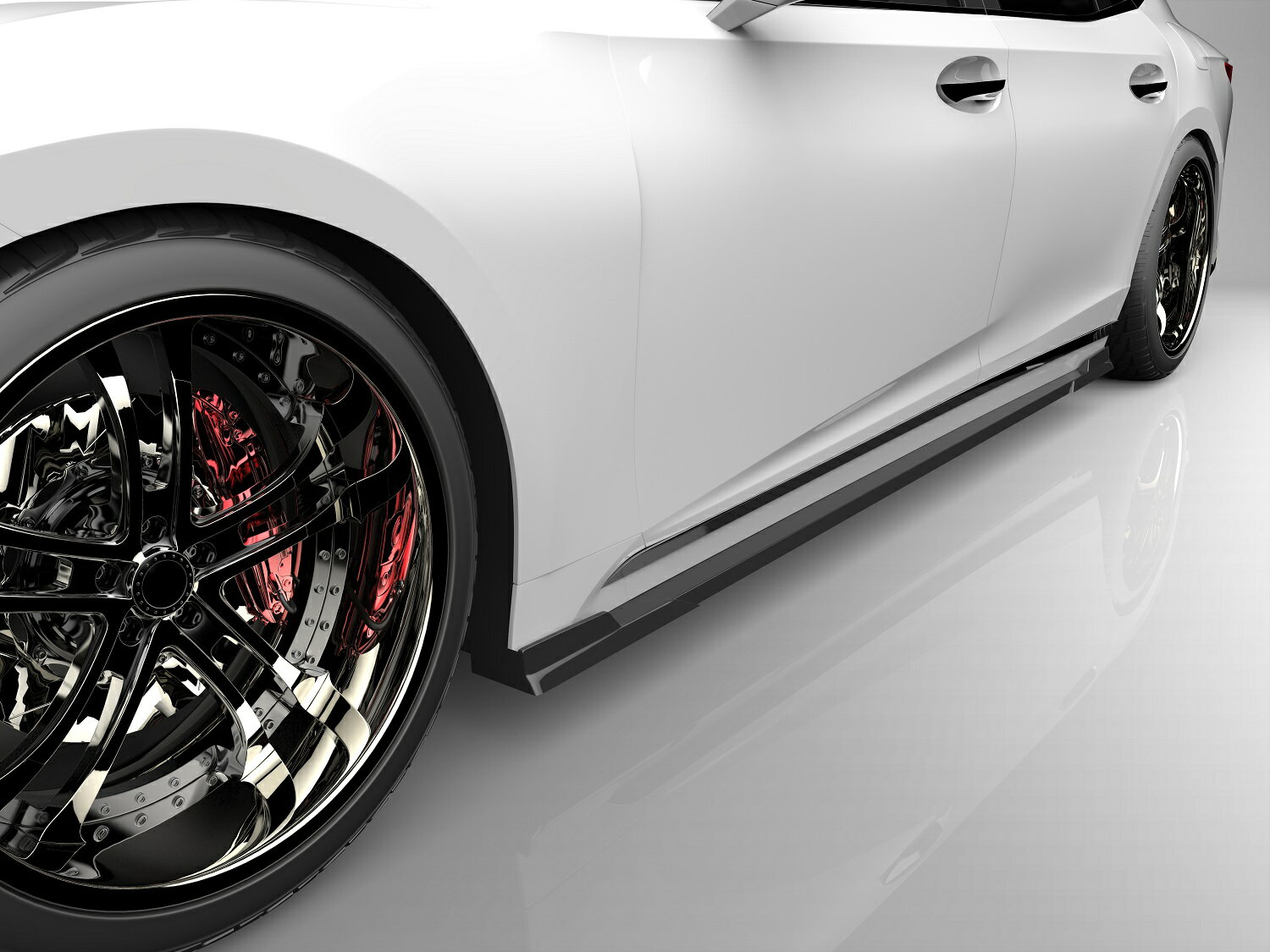 ■国産エアロパーツ!保証付き!!NEW MODEL/EUROUレクサス LS 50系 前期サイドステップ エアロパーツ