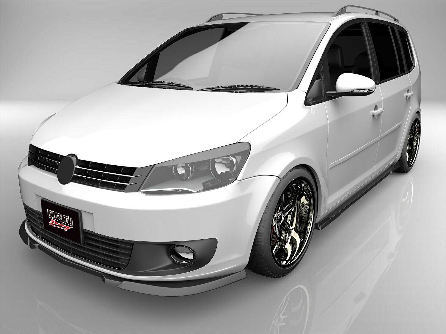 ■国産エアロパーツ!保証付き!!NEW MODEL/EUROUゴルフトゥーラン 1TCAV 1TCTHフロントアンダースポイラ..