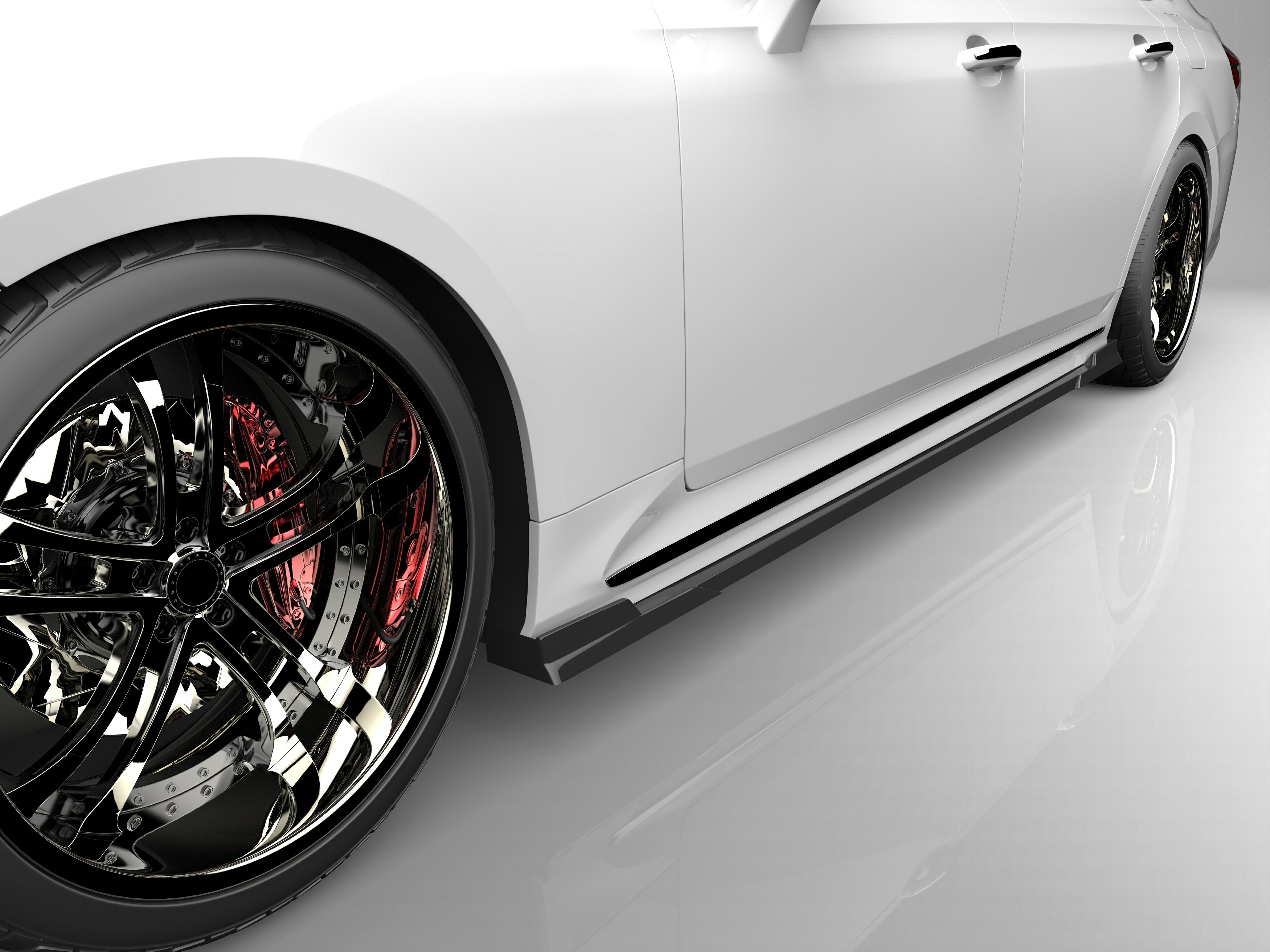 新品クラウン220系サイドスカート右側のみプレシャスホワイトパール塗装済み 新品クラウン220系サイドスカート右側のみプレシャスホワイトパール