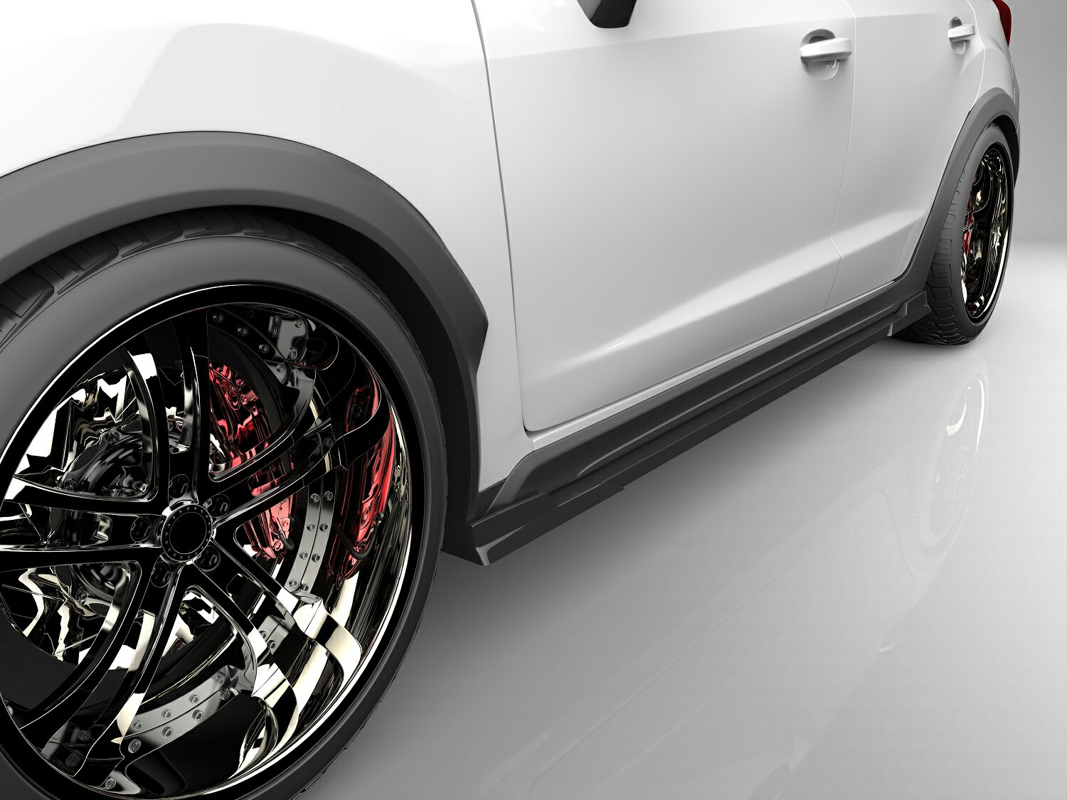 ■国産エアロパーツ!保証付き!!NEW MODEL/EUROUインプレッサXV GT系 前期サイドステップ エアロパーツ