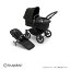 Bugaboo ドンキー5モノ(Donkey5mono)ブラック×ミッドナイトブラック×ミッドナイトブラックバガブー／ベビーカー／ストローラー（100000026）