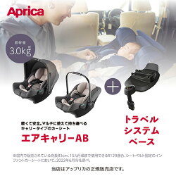 アップリカ（Aprica）エアキャリーAB（AirCarryAB）グレー+トラベルシステムベース