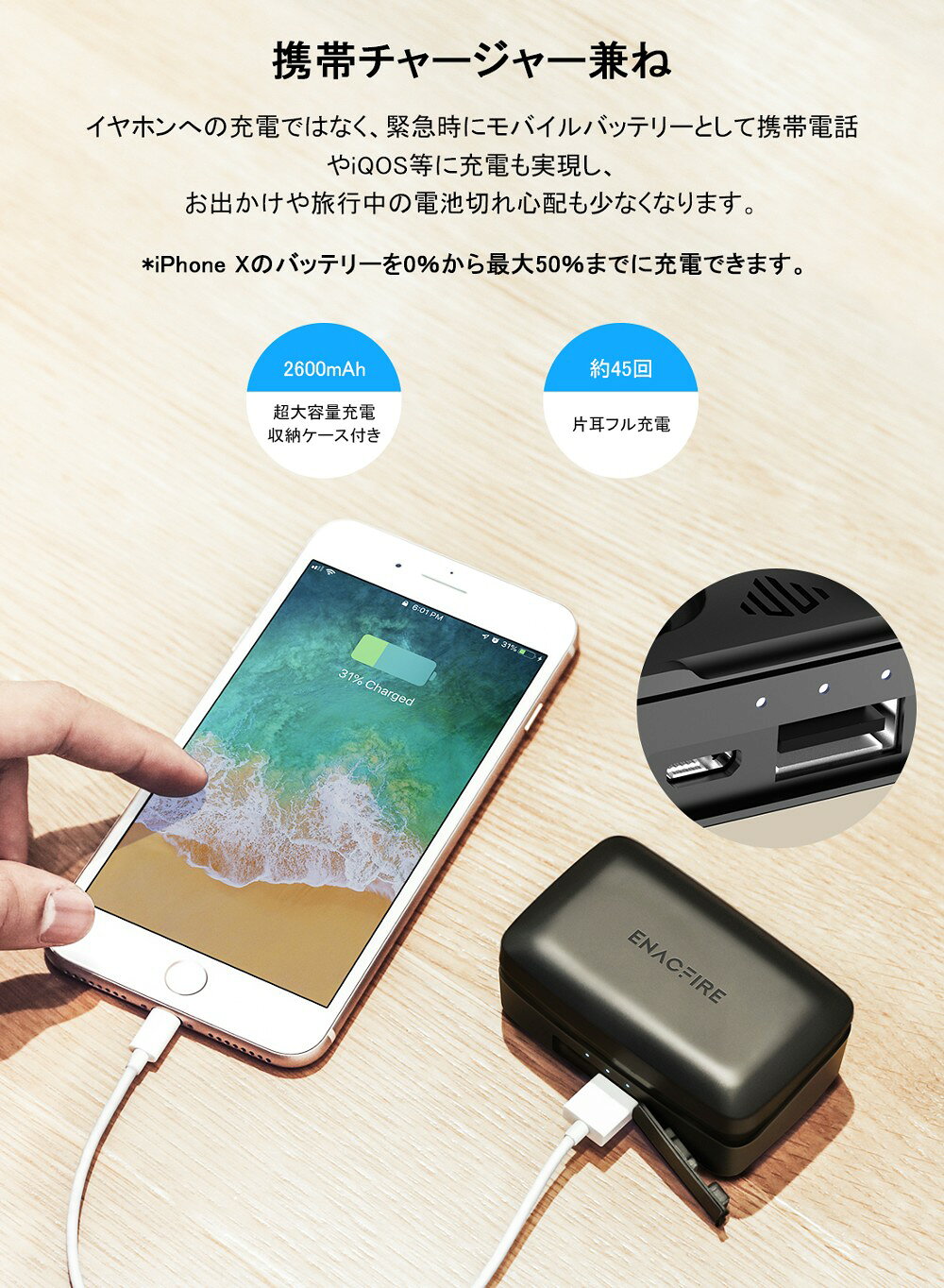 bluetooth イヤホン ワイヤレスイヤホン スポーツ APT-XI高音質 ブルートゥース イヤホン オーディオ ヘッドホン IPX7防水 防汗 マイク付 超軽量 2600mAh 大容量バッテリー ハンズフリー通話 自動ペアリング ノイズキャンセリング 長時間再生 eurpmask-directshop-10000442 LineR サンプル画像2