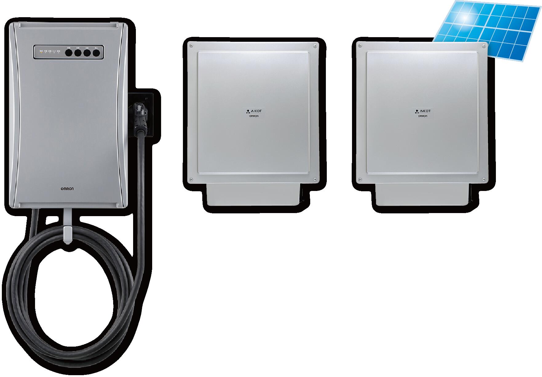 ■ オムロン マルチV2Xシステム（KPEP-A-SET-2HYB）の強み 3つの電池を統合制御： 太陽光発電、電気自動車（EV）、家庭用蓄電池を1台のハイブリッドパワーコンディショナで制御。 変換ロスを最小限に： 直流（DC）のままEVや蓄電池へ充電可能。交流（AC）への変換回数が減るため、電力を無駄なく活用し自家消費率を向上させます。 全負荷対応の停電対策： 万が一の停電時でも、家中のすべてのコンセントに電力を供給。200V対応のため、エアコンやIHクッキングヒーターなどの大型家電も使用可能です。 ■ 補助金について CEV補助金や各自治体の補助金申請代行を承りますが、補助金の受給を確約するものではございません。 国や自治体の予算上限に達したことによる早期終了や、お客様のご自宅の条件・スケジュールによっては申請の対象外となる可能性があります。 ■ ご注文から設置までのフロー ご注文： 本ページよりご希望の決済方法でご注文手続きをお願いいたします。 ↓ 事前現地調査： 当店スタッフがご自宅へ伺い、設置環境や配線ルートを調査します。 ↓ 最終お見積りのご提示： 追加工事の有無を含めた最終的な設置費用をご提示します。 ※基本的に工事費を含めたワンプライスとしておりますが、現地の状況により追加工事が必要になるケースもございます ↓ 正式ご契約・補助金申請： 最終お見積りにご納得いただけましたら正式契約とし、補助金の事前申請手続きを開始します。 ↓ 設置工事： 補助金の交付決定が下りた後、実際の設置工事を実施いたします。【標準設置工事費・補助金申請代行込み】 太陽光発電・EV・蓄電池を1台で統合制御する、オムロンのハイブリッド型マルチV2Xシステム（KPEP-A-SET-2HYB）。 従来の単体V2Hとは異なり、ハイブリッドパワーコンディショナを採用することで電気の変換ロスを大幅に削減。太陽光で発電した電気を無駄なくEVへの充電やご家庭の電力として活用できます。停電時も家中のコンセントが使える「全負荷」対応で、防災対策としても優れたシステムです。 ※本商品は「標準工事費」を含んだセットパッケージとなります。