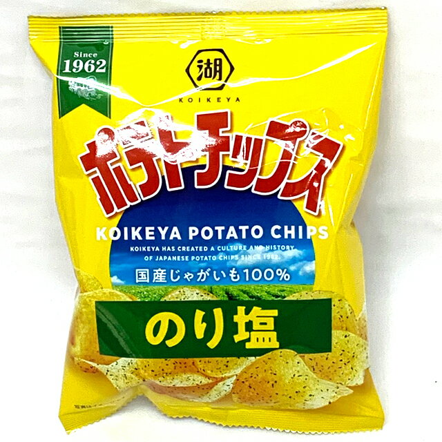 湖池屋ポテトチップス　のり塩27g　24入【駄菓子】のサムネイル