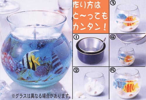 クリアキャンドル作り