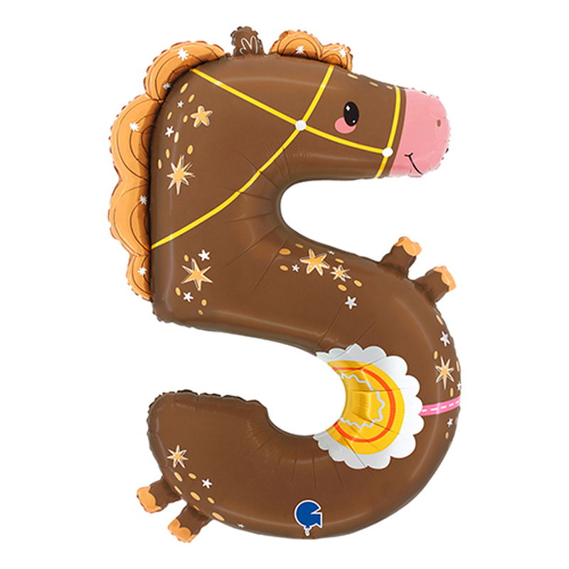 Rakuten - ナンバーバルーン　「5」うま(馬) / メール便可