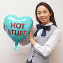 バレンタイン風船　カラフルキャンディハート　ブルー　HOT STUFF / バルーン/メール便5枚まで可