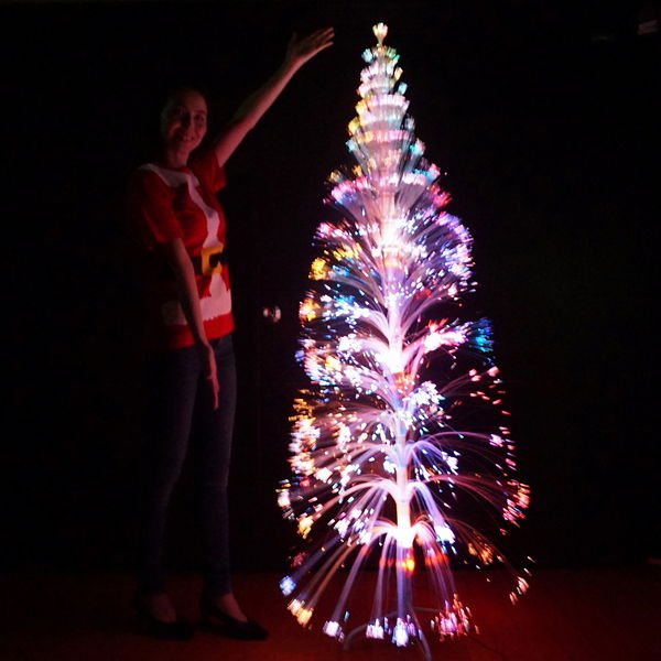 Rakuten - クリスマス 装飾　クリスタルファイバーツリー　H180cm