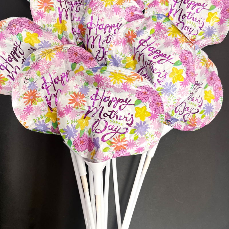 [アウトレット]母の日装飾スティックバルーン「Happy Mother's Day」　10本セット 【商品番号】 No.12412　母の日装飾スティックバルーン「Happy Mother's Day」　10本セット 【商品説明】プレゼントと共に、花束に差したりと活躍します。 スティック下方から空気を注入して下さい。両面印刷。 【大きさ】 風船　約10cm(膨らませ後)、スティック長さ　約30cm 【備考】 アウトレット商品です。画像をご参照ください。 ・風船印刷に剥げがあります。・スティックホルダー部分に汚れがあります。