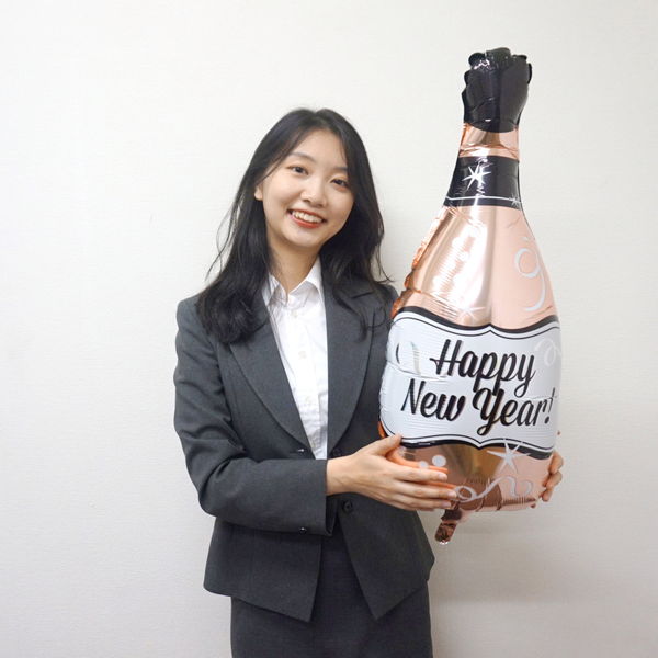 Rakuten - 正月装飾バルーン　ピンクゴールド　シャンパンボトル　H66cm / 風船 正月 飾り 装飾