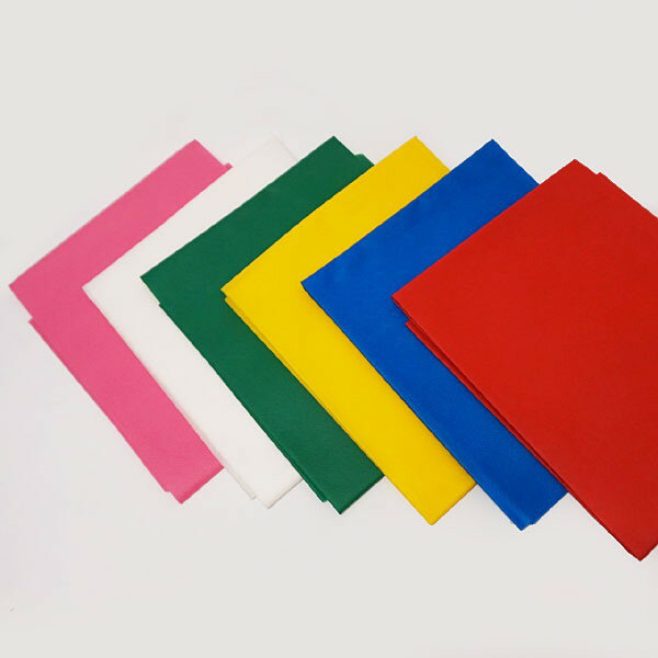 Rakuten - 不織布　100cm幅×100cm　6色セット(赤・青・黄・緑・白・桃)